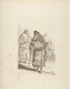 Les Simples, planche 26 des Cris de Londres exposant plusieurs des commerçants itinérants... - William Skelton